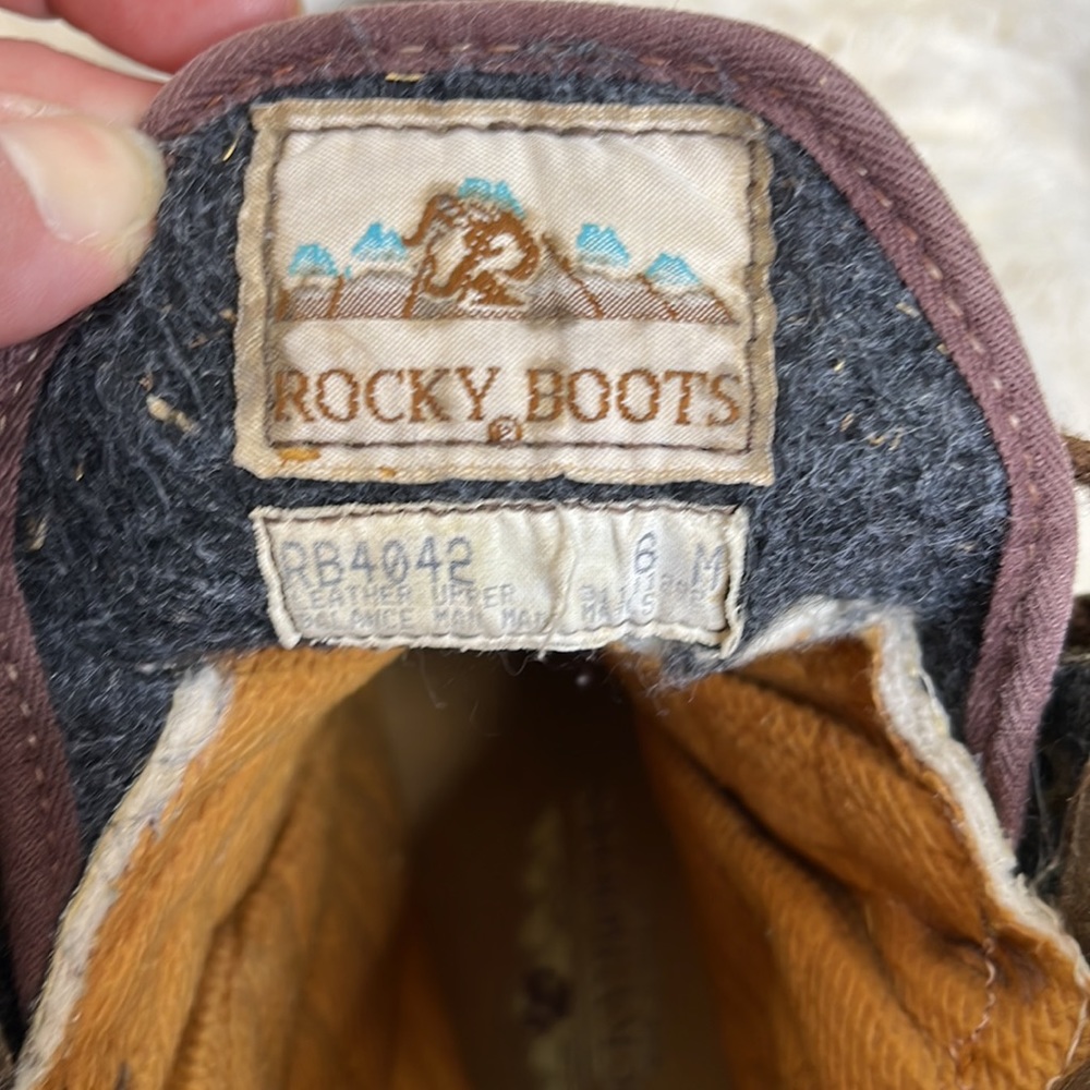 Rocky Womens Gore Tex Thinsulate Brown Leather Hiking Boots Size 6M - Picture 4 of 9